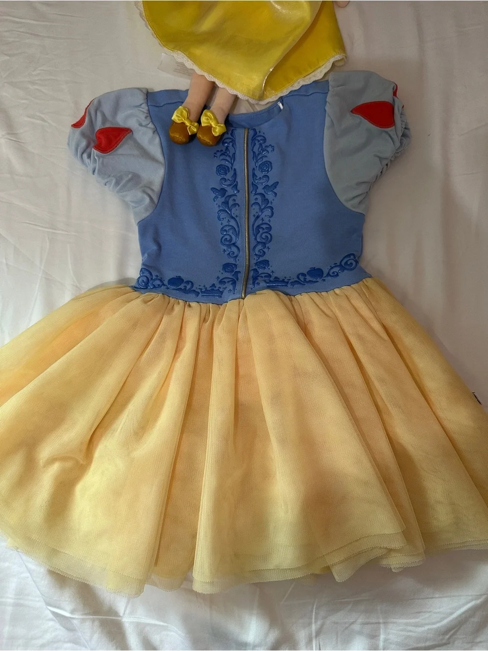 Little Sleepies Blue and Yellow Snow White Style Tulle Dress